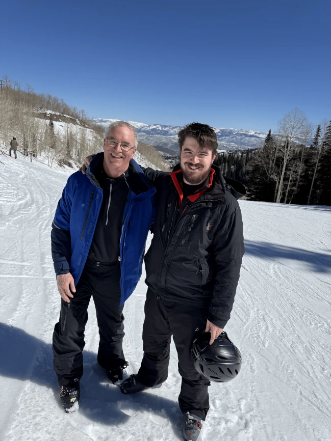 A portrait of Brett and Scott Sleyster, founder and sponsor of Searcher Insights respectively, and primary investors of Sleyster Family Office dedicated in funding search funds in the USA.