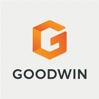 Official logo for Goodwin Law, a legal firm with a proven track record of providing relevant legal services for searchers and their search funds.