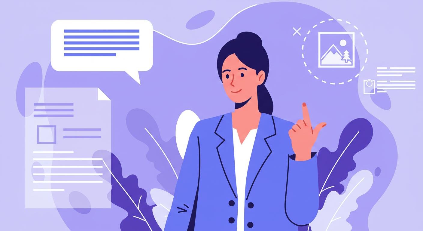 Official portrait for Searcher Insights' section of a search fund investor raising her hand upward with her pointing up 
